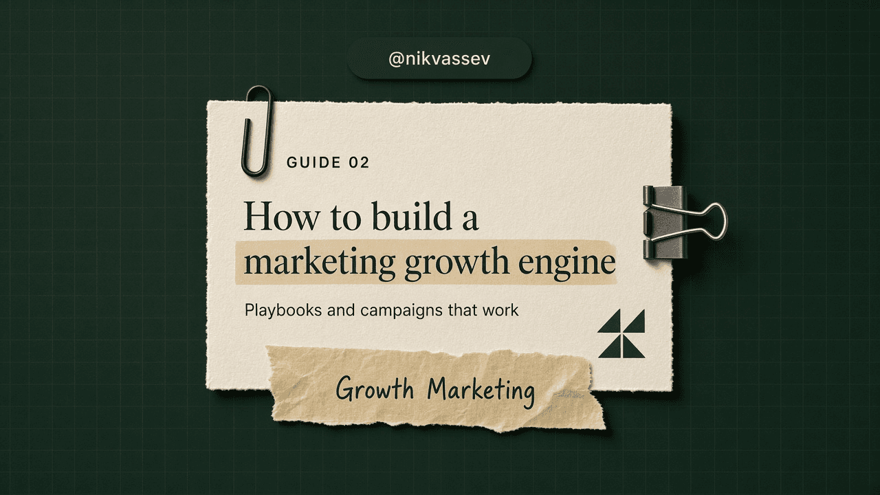 Guide cover: How to build a marketing growth engine