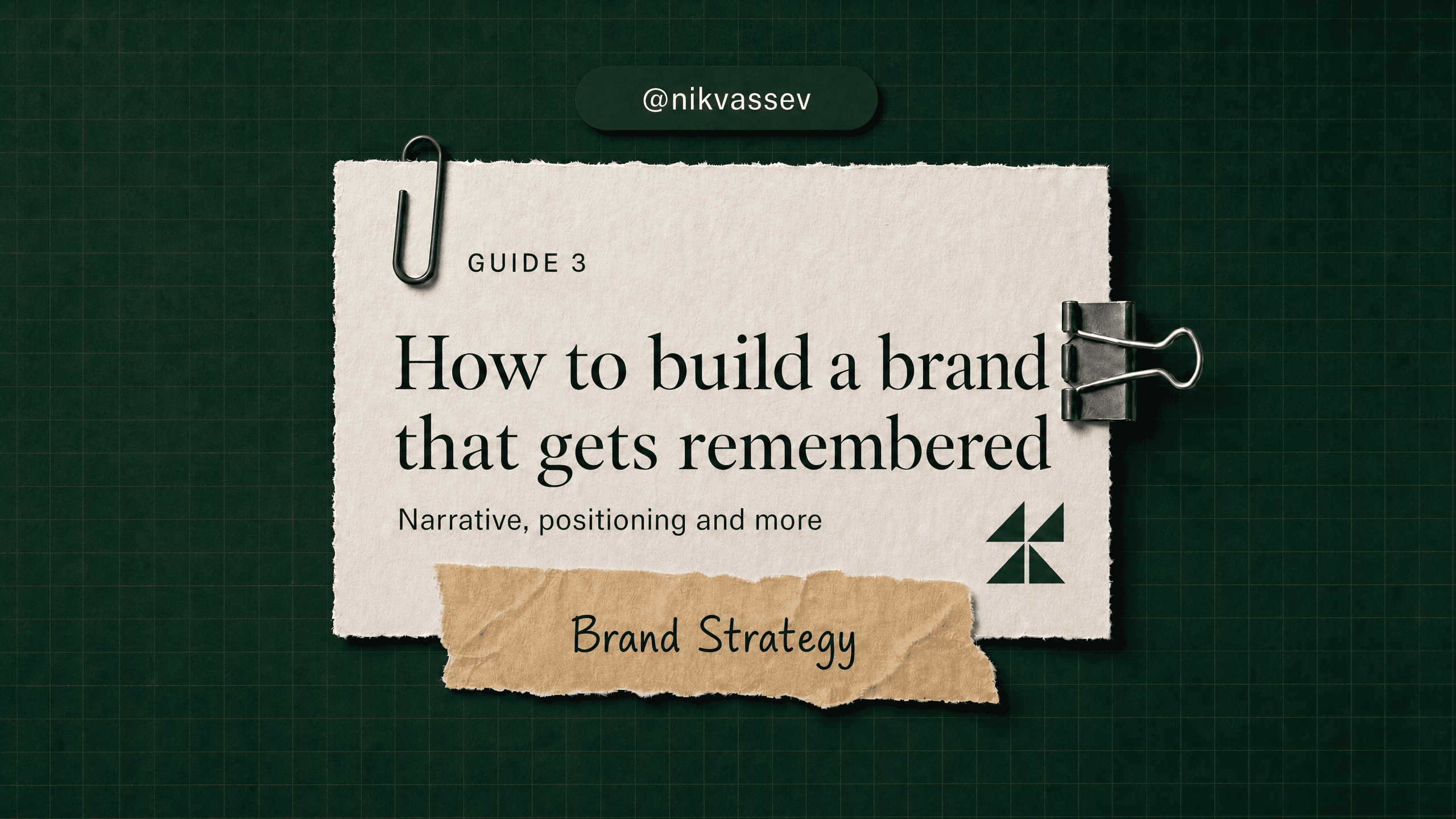 Guide cover: How to build a brand that gets remembered